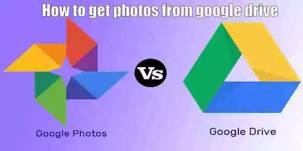How to get photos from google drive