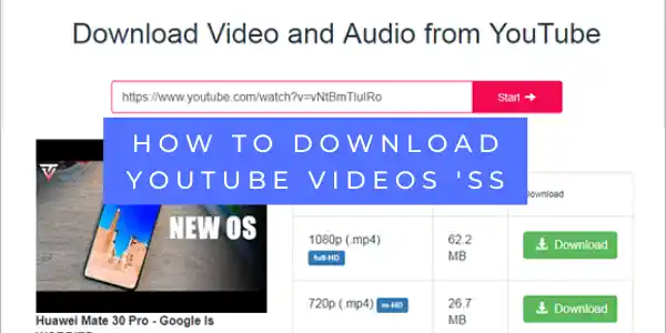 download youtube videos 'ss
