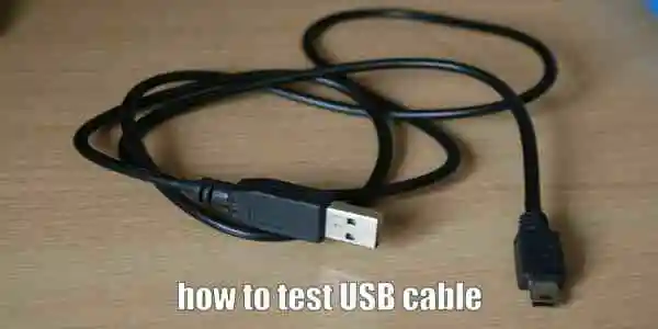 How to test USB cable