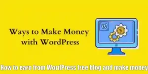 How to earn from WordPress free blog and make money