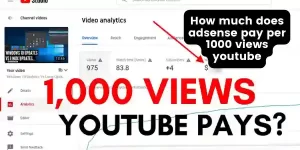 How much does adsense pay per 1000 views youtube